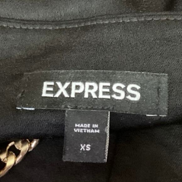 Express Women's Black Sleeveless Chain Strap Cami Camisole Crop Tank Top Size XS - Picture 4 of 5